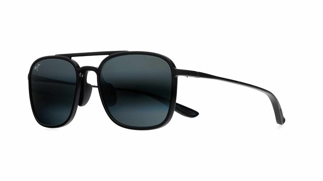 Paire de lunettes de soleil Maui-jim Mj0447s couleur brun - Côté à angle - Doyle