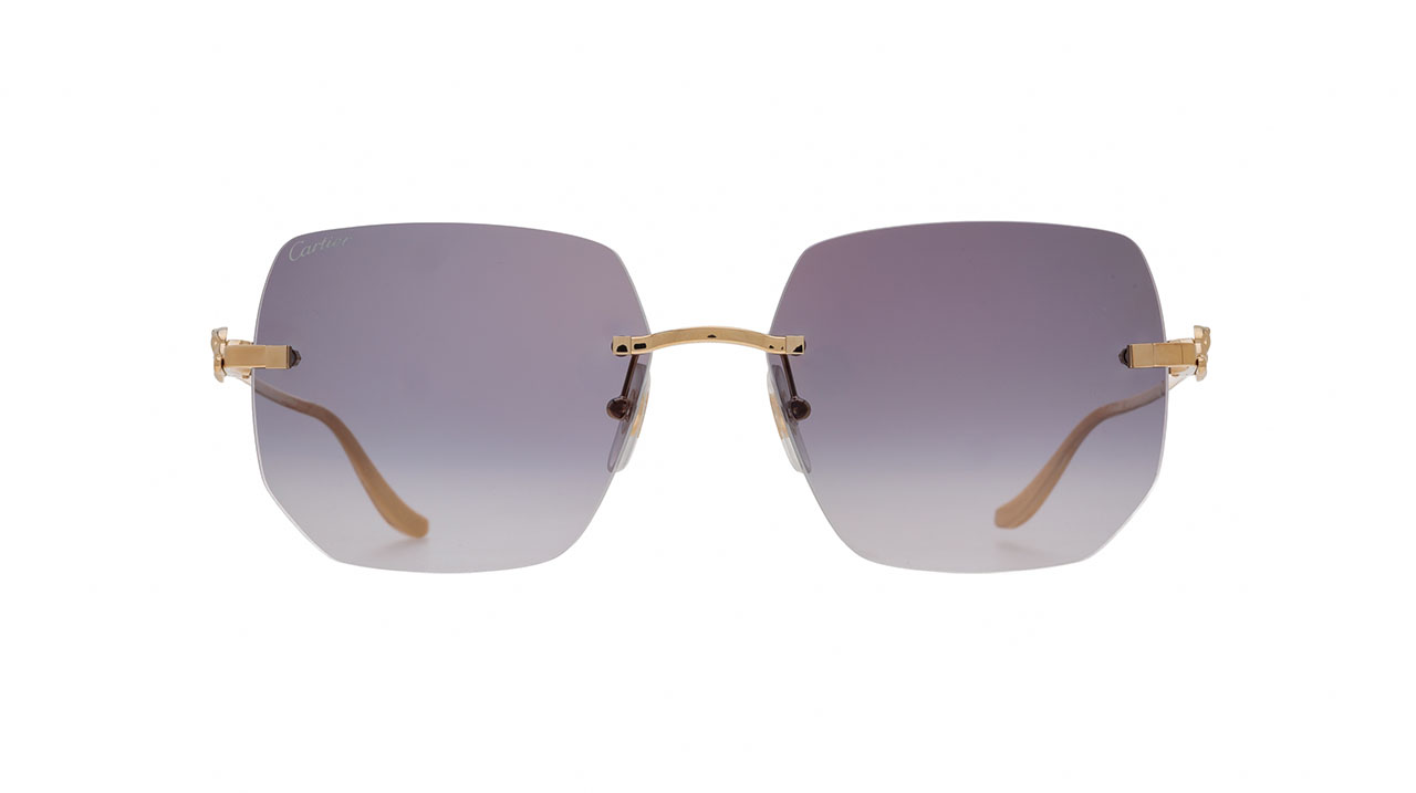 Sunglasses Cartier Ct0549s, black gold colour - Doyle