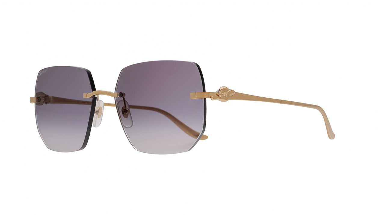 Sunglasses Cartier Ct0549s, black gold colour - Doyle