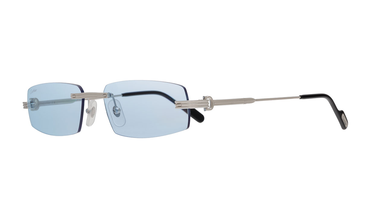 Paire de lunettes de soleil Cartier Ct0535s couleur n/d - Côté à angle - Doyle