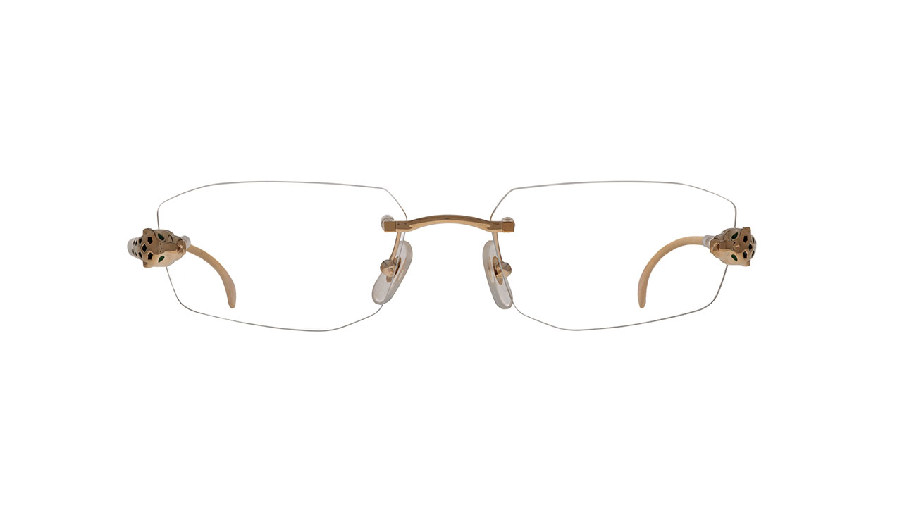 Paire de lunettes de vue Cartier Ct0494o couleur noir or - Doyle