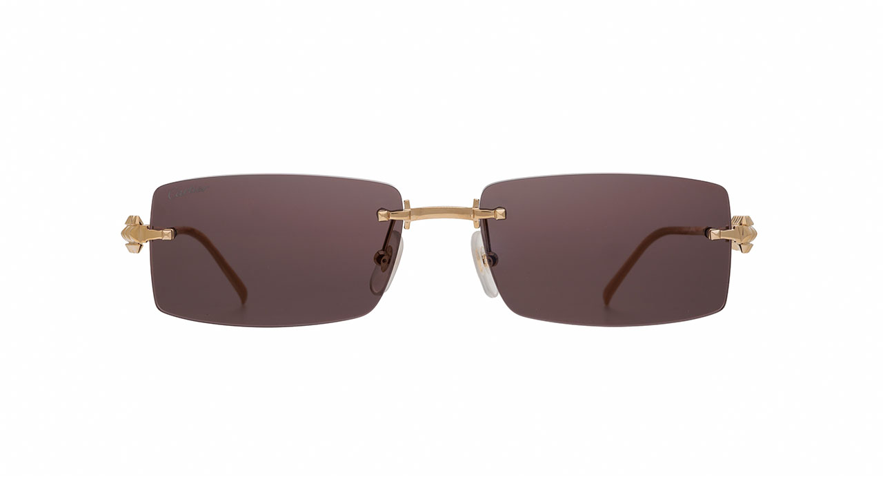 Sunglasses Cartier Ct0604s, havana gold colour - Doyle