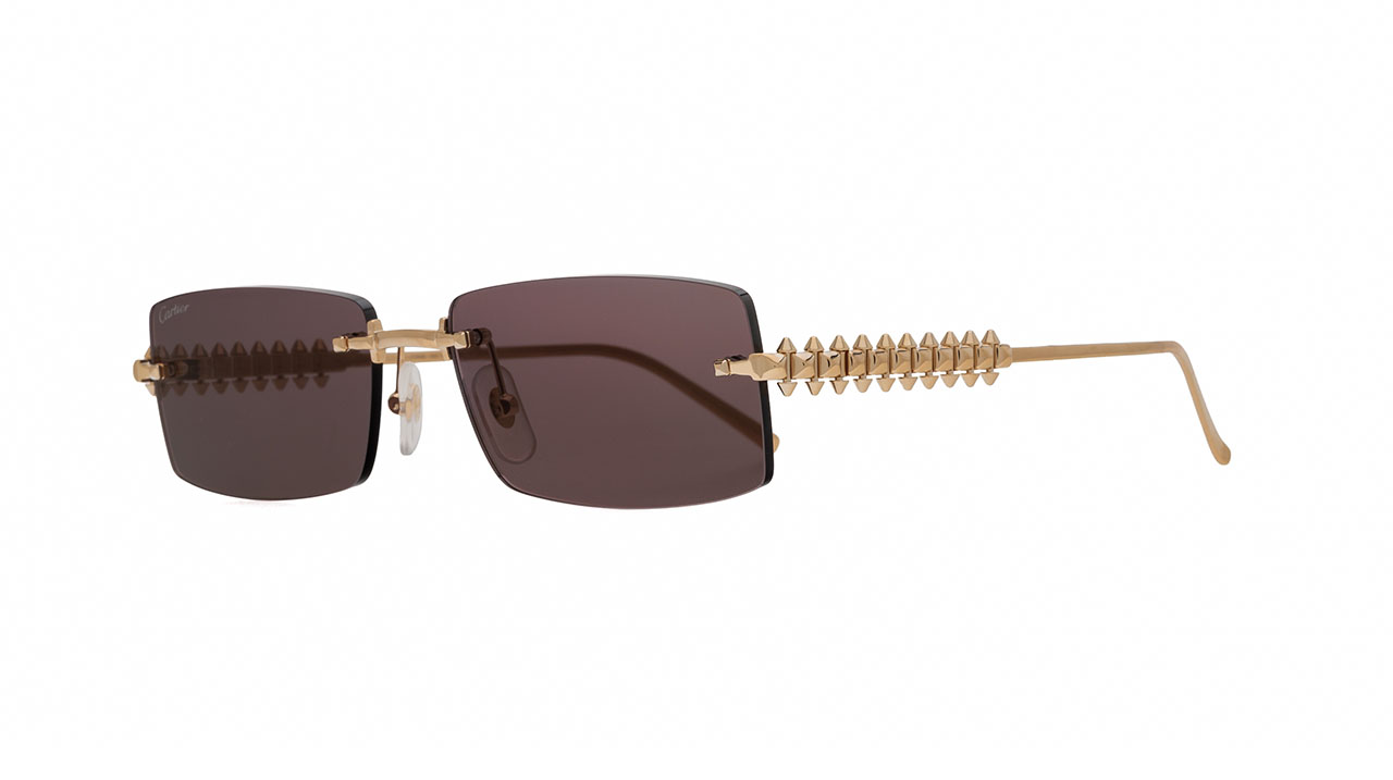 Sunglasses Cartier Ct0604s, havana gold colour - Doyle