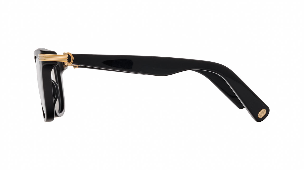 Paire de lunettes de vue Cartier Ct05580o couleur noir or - Côté droit - Doyle