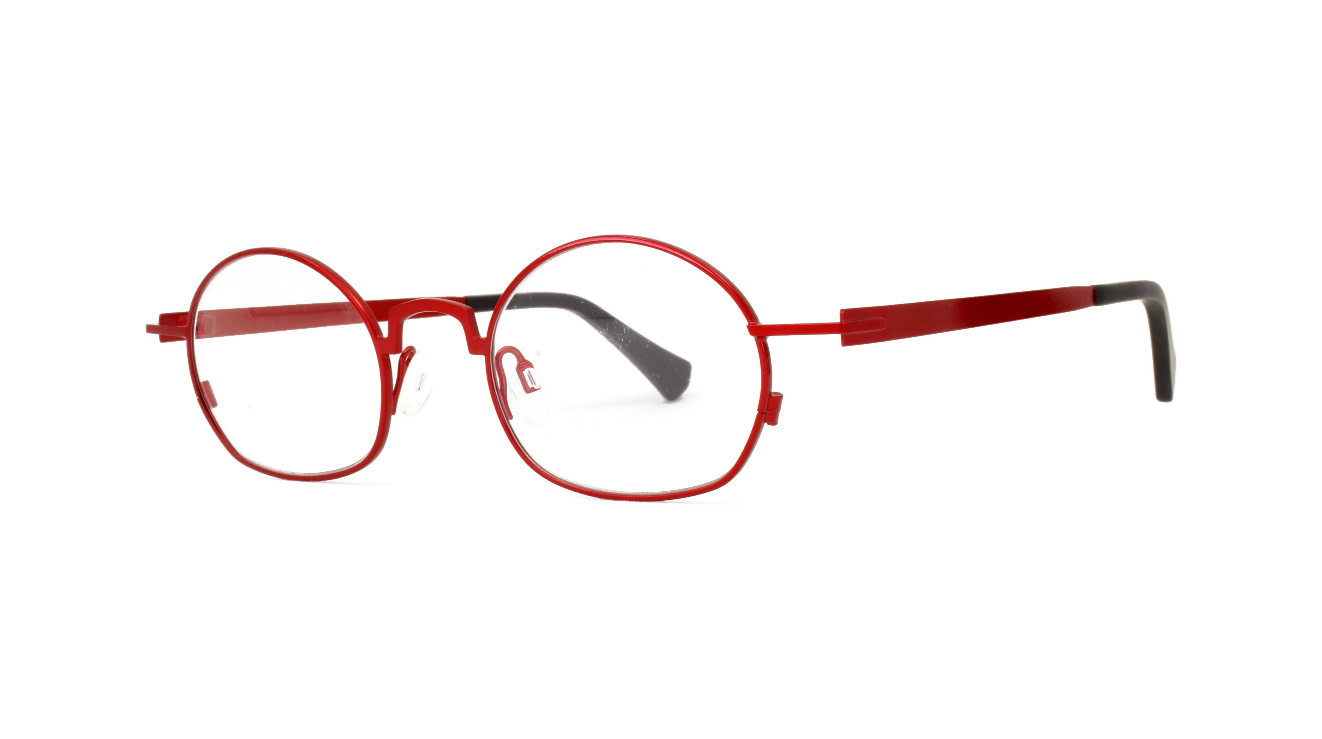 Paire de lunettes de vue Matttew-eyewear Tulip couleur rouge - Côté à angle - Doyle