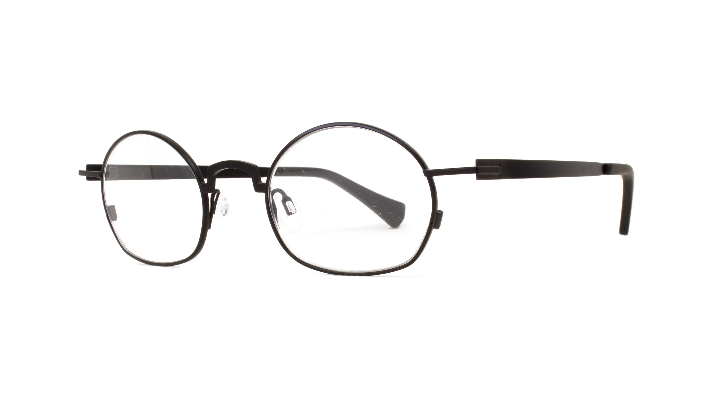 Paire de lunettes de vue Matttew Tulip couleur noir - Côté à angle - Doyle