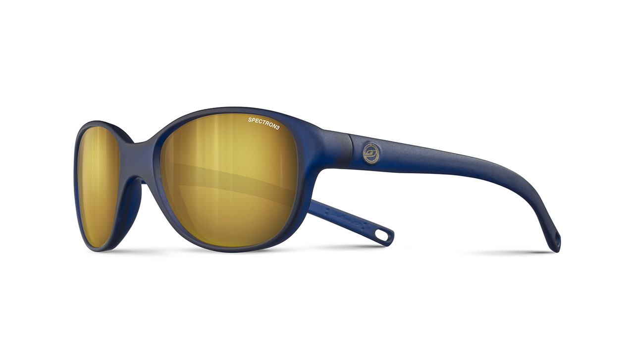 Paire de lunettes de soleil Julbo Js508 romy couleur bleu - Côté à angle - Doyle