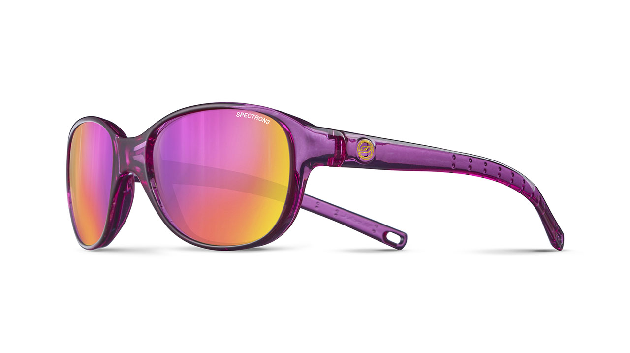 Paire de lunettes de vue Julbo Js508 romy couleur mauve - Côté à angle - Doyle