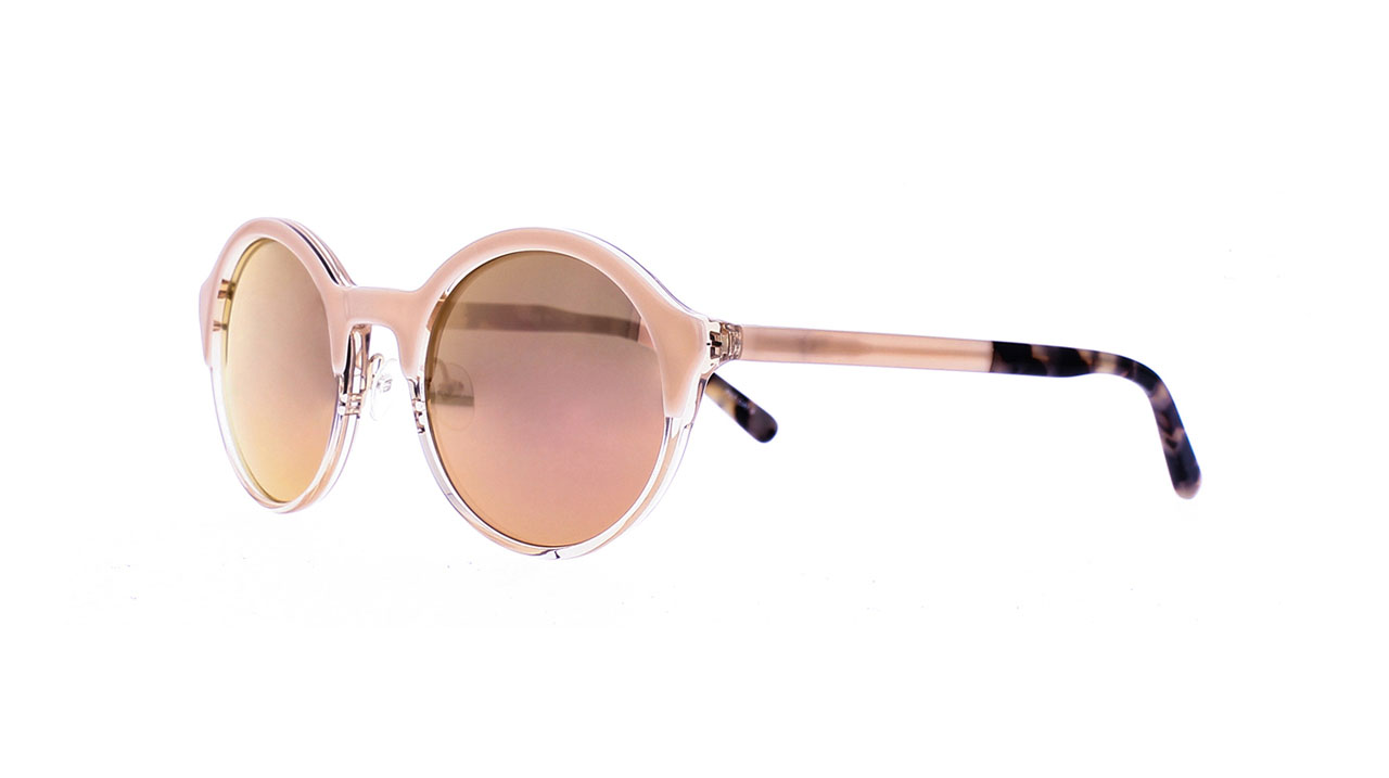 Paire de lunettes de soleil Atelier78 Calvi /s couleur rose - Côté à angle - Doyle