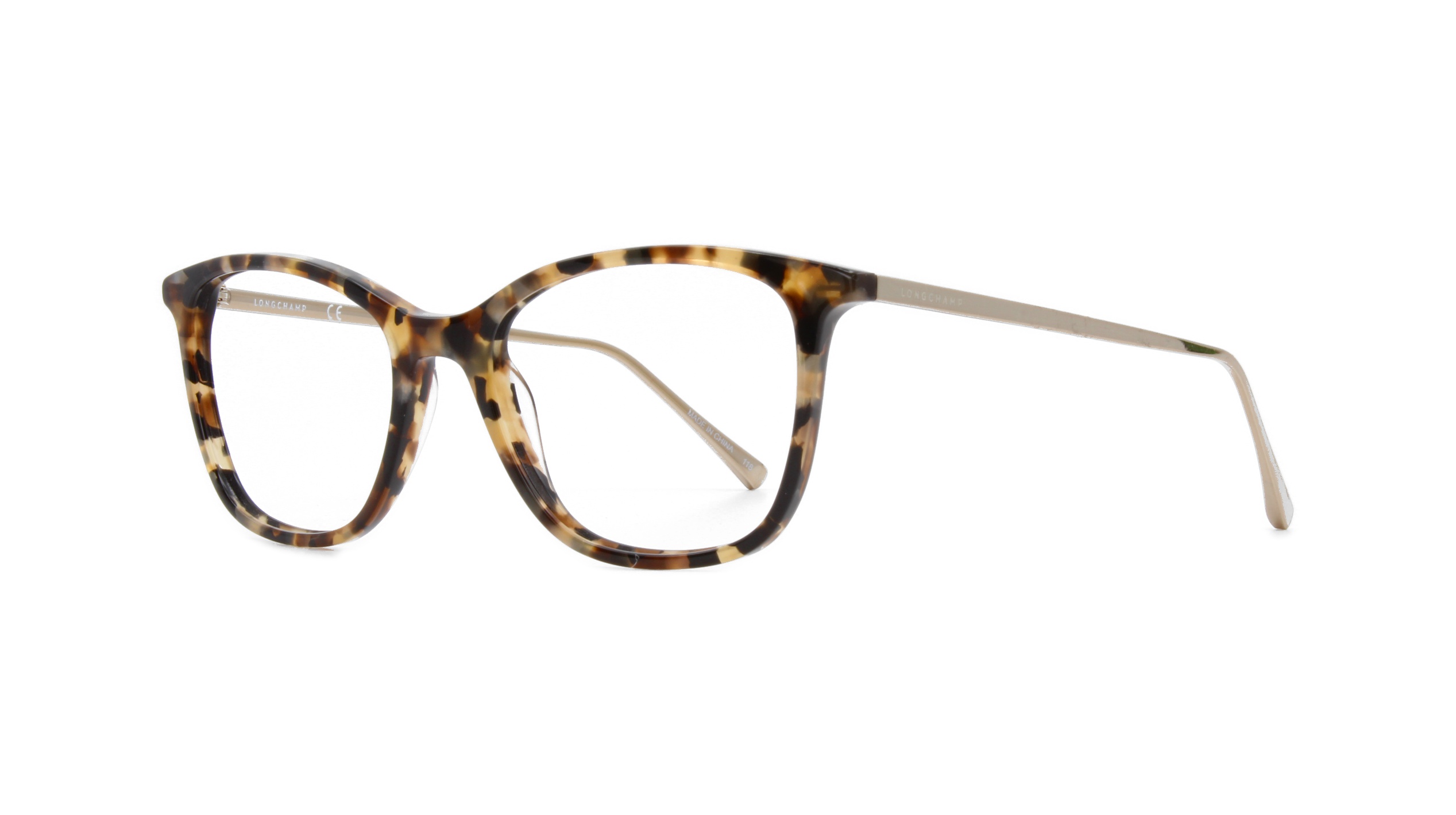 Paire de lunettes de vue Longchamp Lo2606 couleur brun - Côté à angle - Doyle