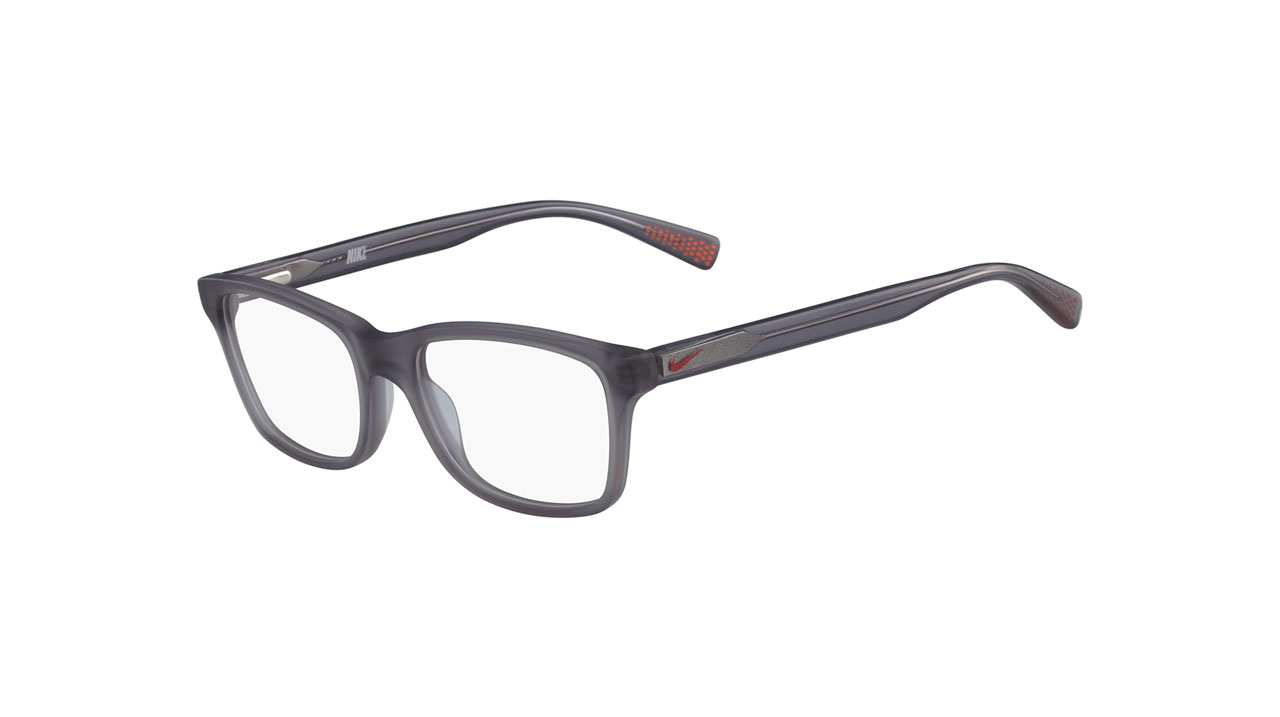 Paire de lunettes de vue Nike-junior 5015 couleur gris - Côté à angle - Doyle