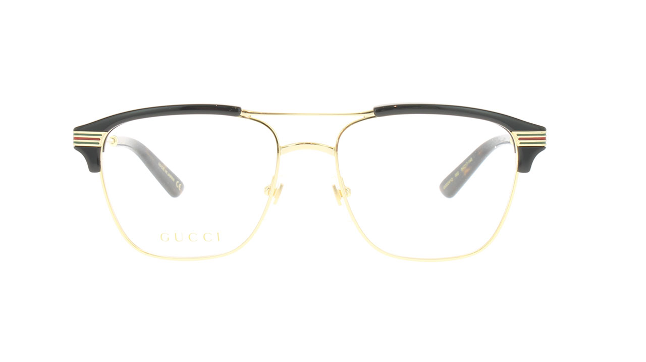 Paire de lunettes de vue Gucci Gg0241o couleur or - Doyle