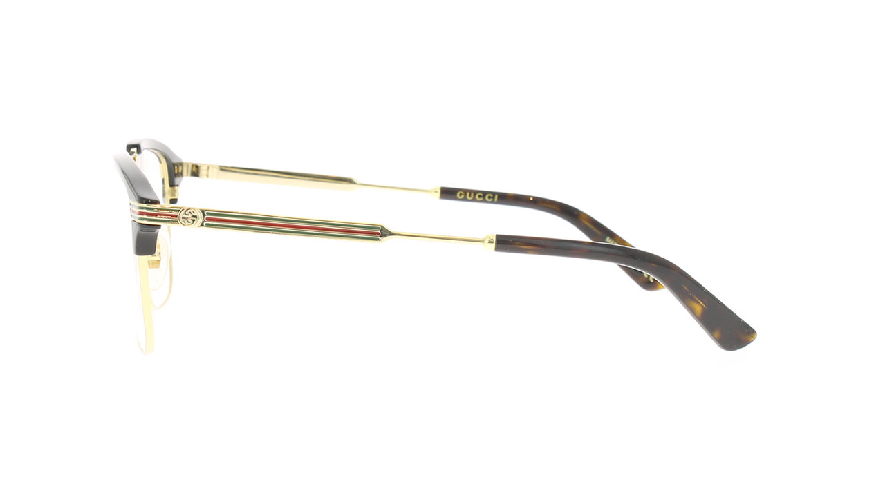 Paire de lunettes de vue Gucci Gg0241o couleur or - Côté droit - Doyle