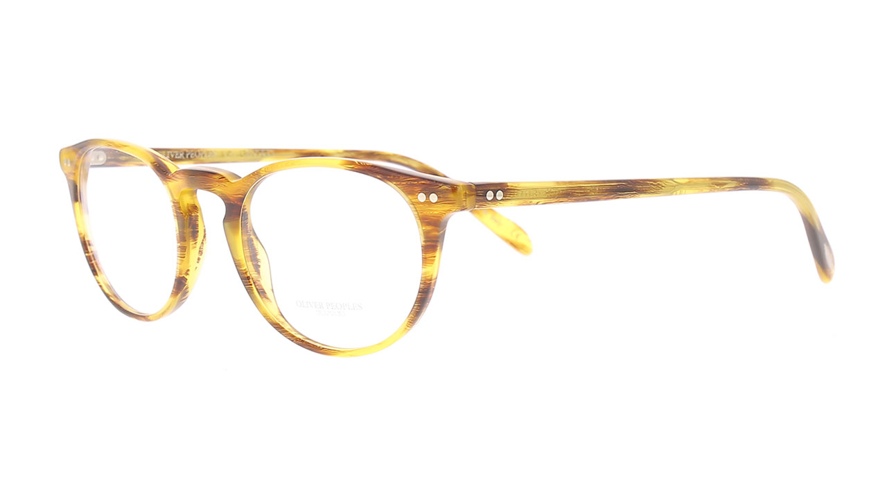 Paire de lunettes de vue Oliver-peoples Riley-r ov5004 couleur brun - Côté à angle - Doyle