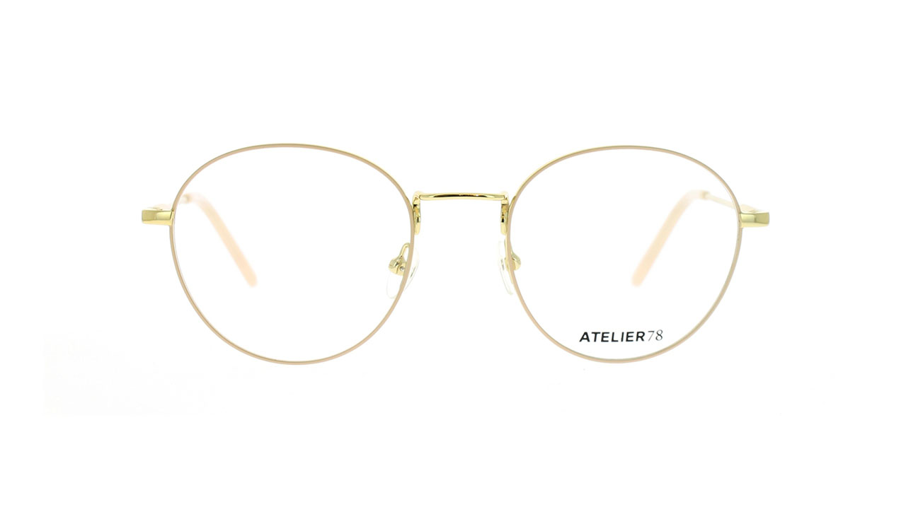 Paire de lunettes de vue Atelier78 Rully couleur or - Doyle