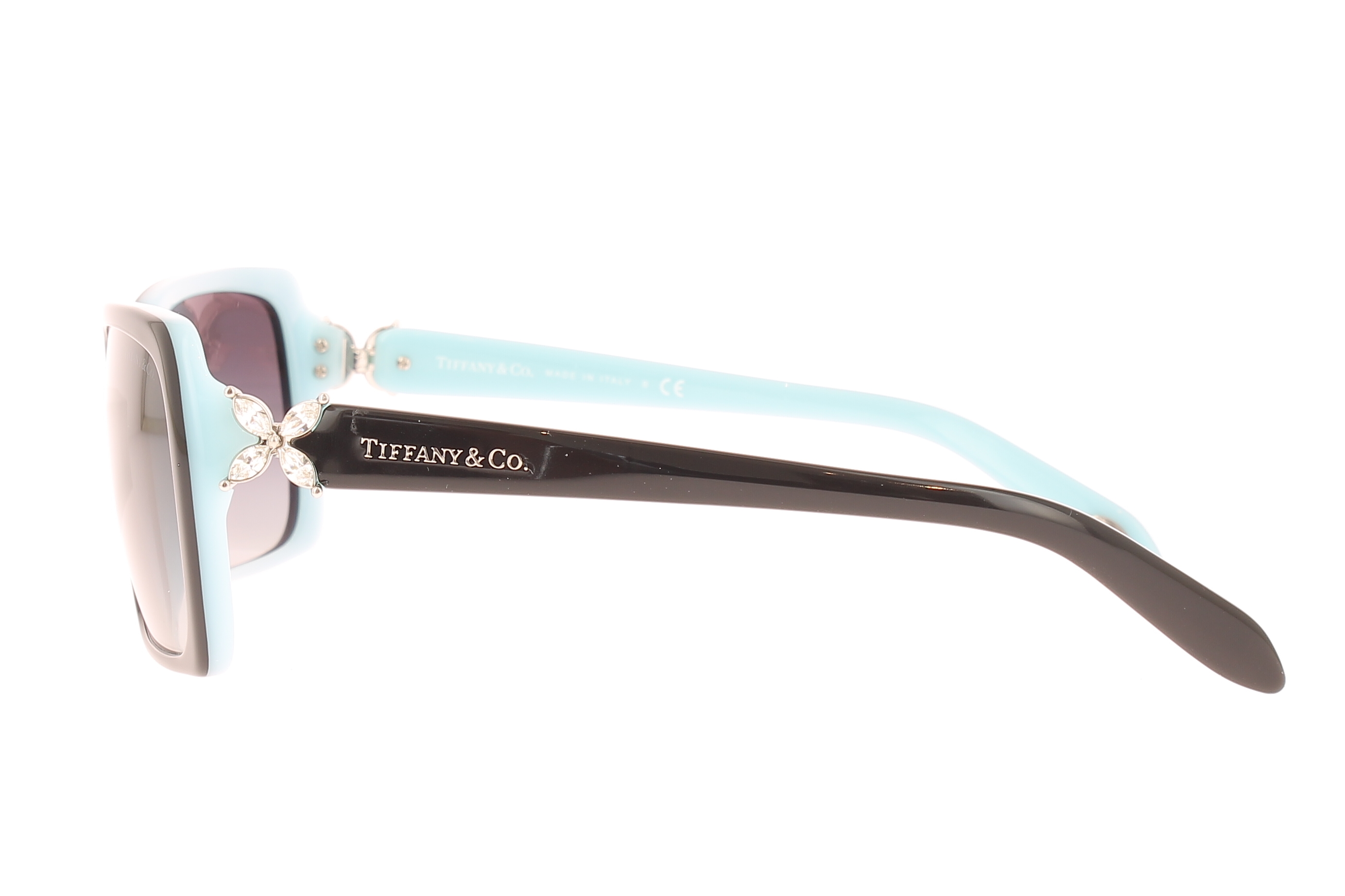 Paire de lunettes de soleil Tiffany-co Tf4047b /s couleur noir - Côté droit - Doyle