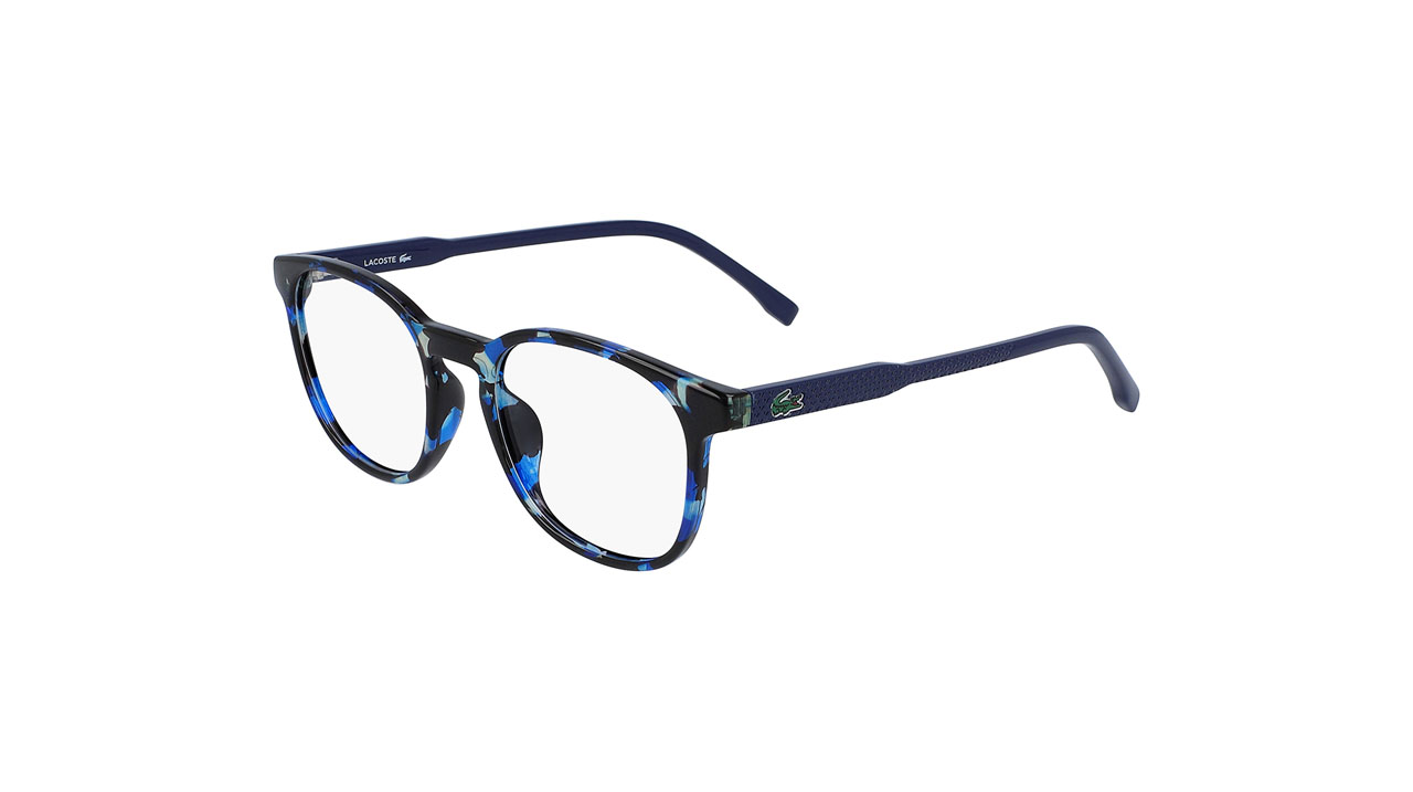 Paire de lunettes de vue Lacoste-junior L3632 couleur brun - Côté à angle - Doyle