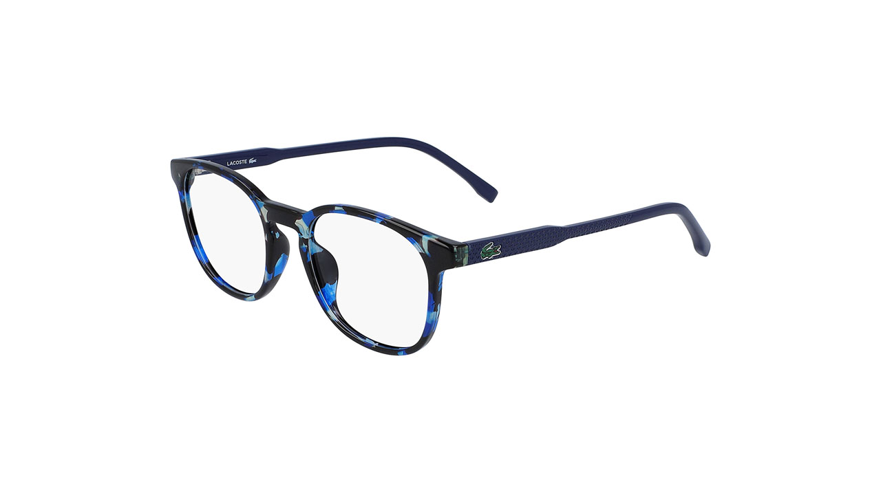 Paire de lunettes de vue Lacoste L3632 couleur marine - Côté à angle - Doyle