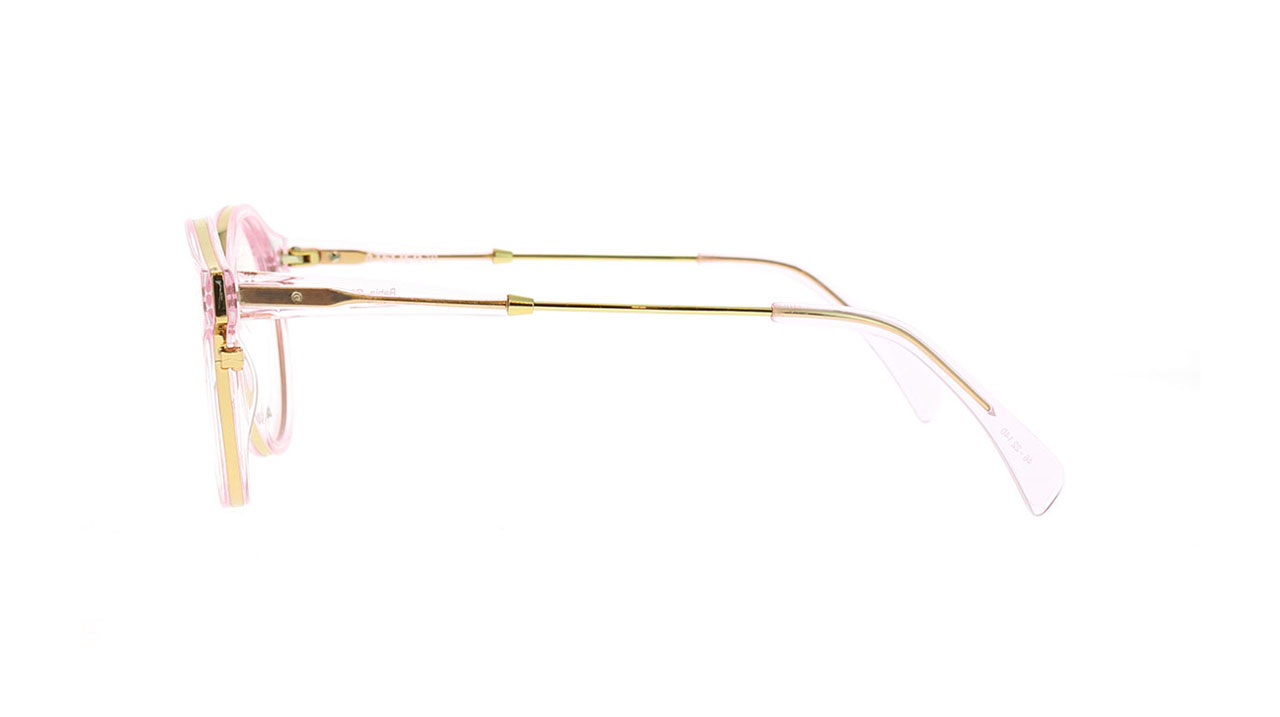 Paire de lunettes de vue Atelier-78 Bahia couleur rose - Côté droit - Doyle