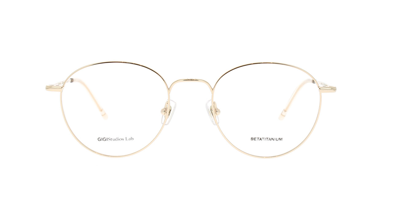 Paire de lunettes de vue Gigi-studios Portland couleur or rose - Doyle