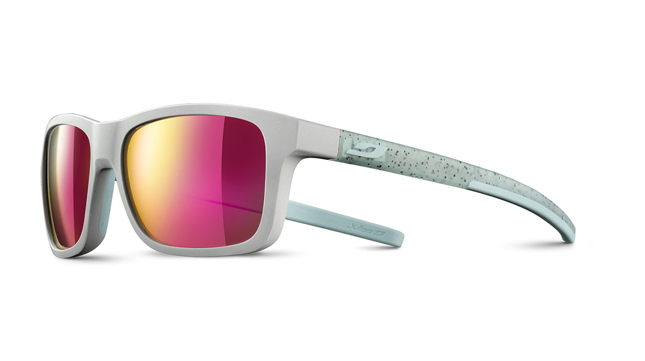 Paire de lunettes de soleil Julbo Js514 line couleur blanc - Côté à angle - Doyle