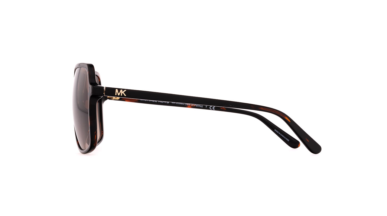 Paire de lunettes de soleil Michael-kors Mk2098 /s couleur brun - Côté droit - Doyle