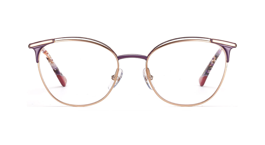 Paire de lunettes de vue Etnia-barcelona Vesoul couleur or rose - Doyle