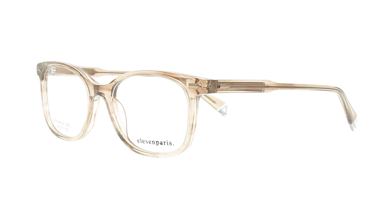 Paire de lunettes de vue Elevenparis Epaa120 couleur sable - Côté à angle - Doyle