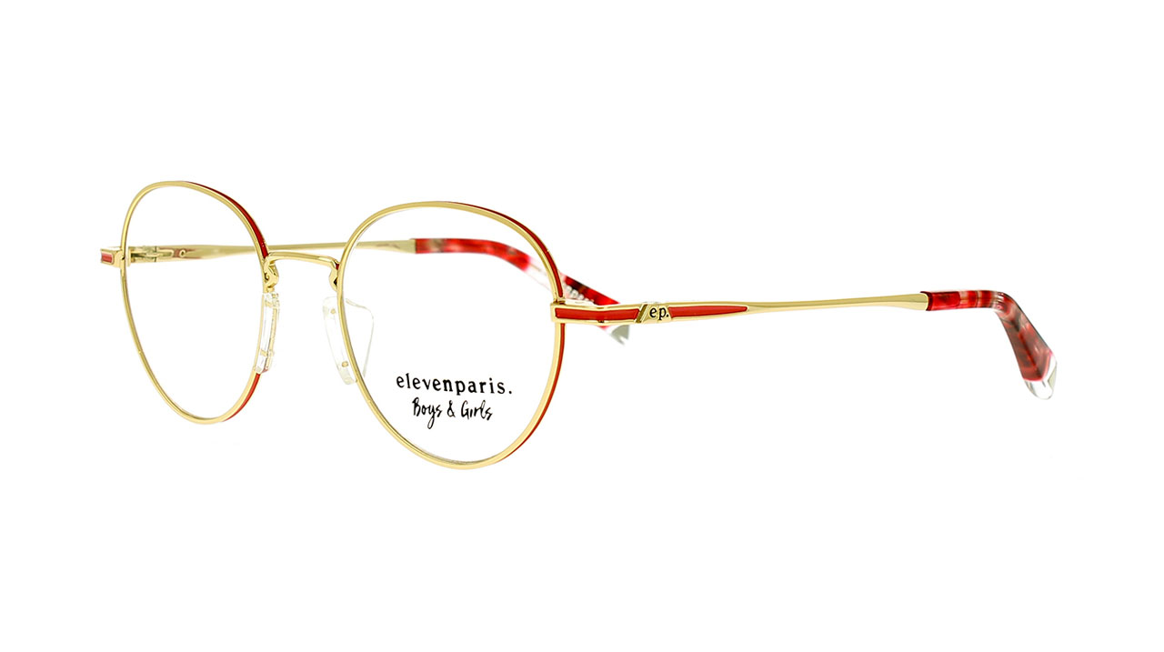 Paire de lunettes de vue Elevenparis-boys-girls Elmm001 couleur or - Côté à angle - Doyle