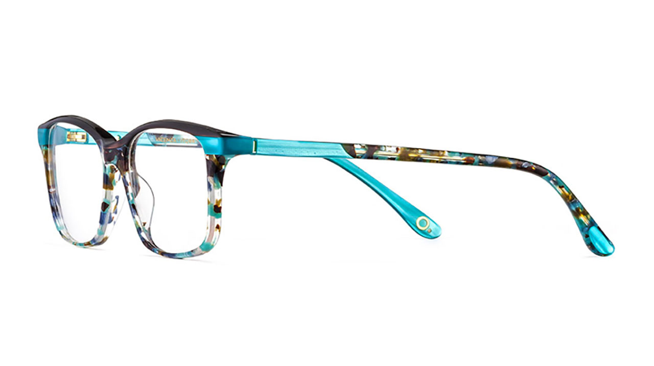Paire de lunettes de vue Etnia-barcelona Vicenza couleur turquoise - Côté à angle - Doyle