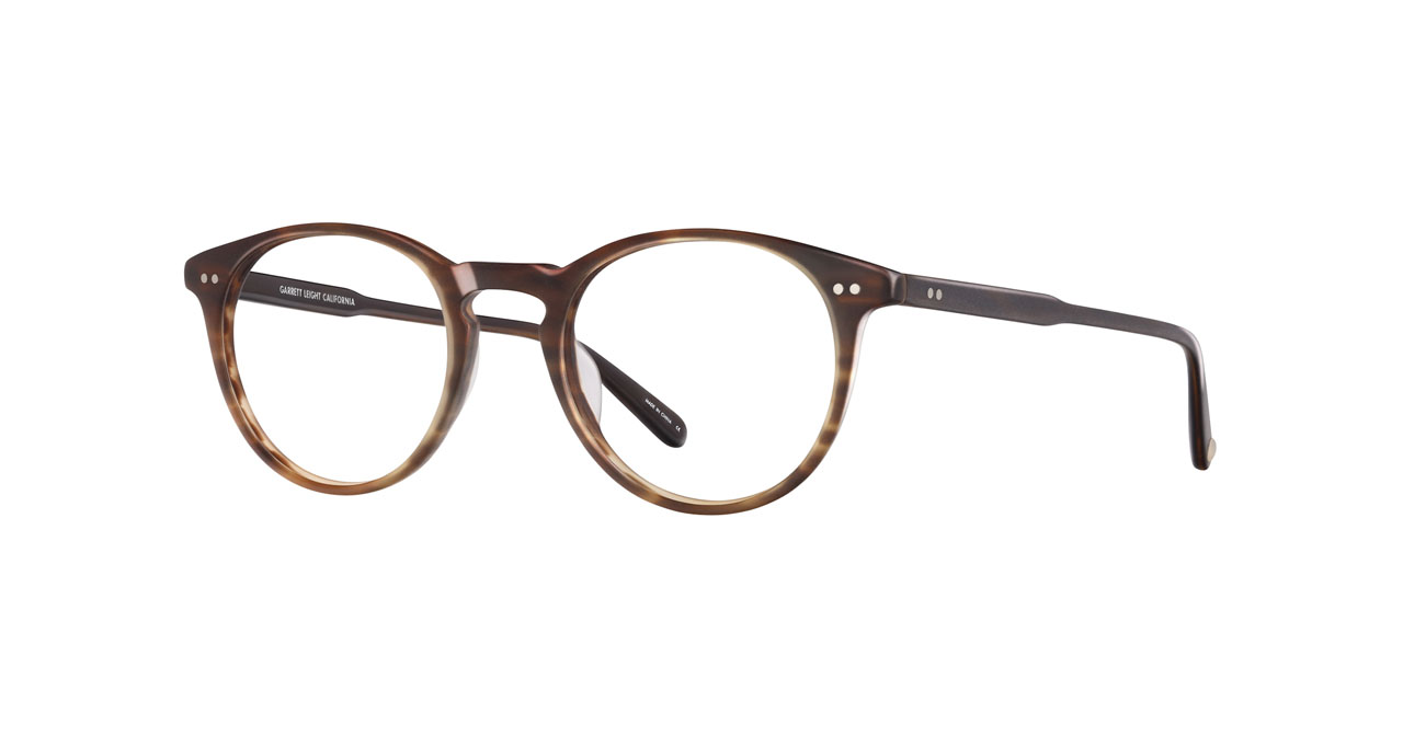 Paire de lunettes de vue Garrett-leight Winward couleur brun - Côté droit - Doyle