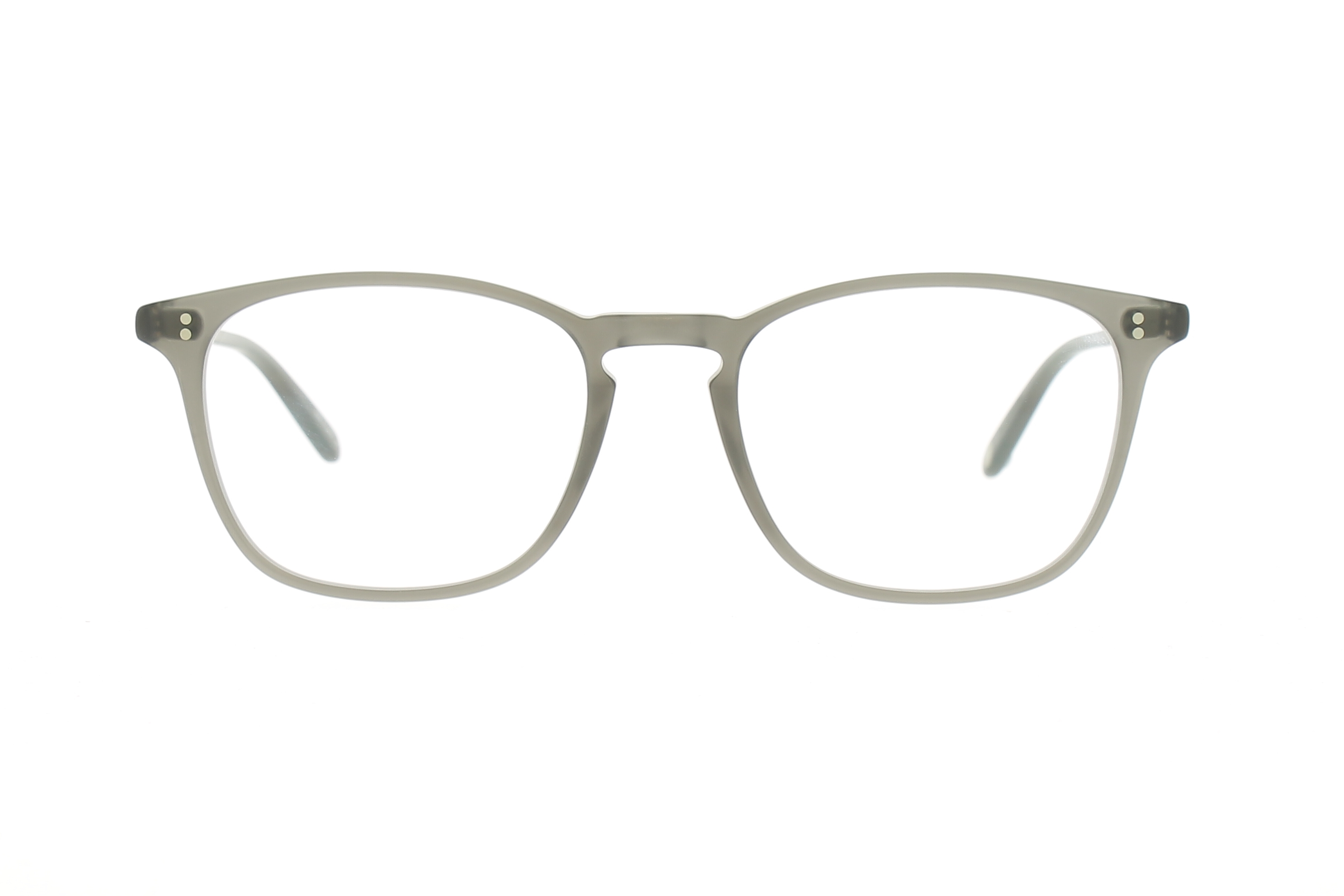 Paire de lunettes de vue Garrett-leight Boon couleur gris - Côté à angle - Doyle