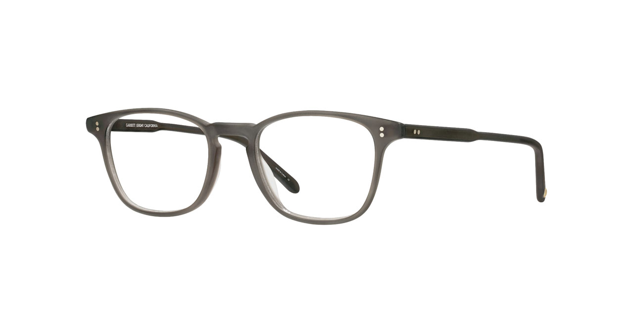 Paire de lunettes de vue Garrett-leight Boon couleur gris - Côté droit - Doyle