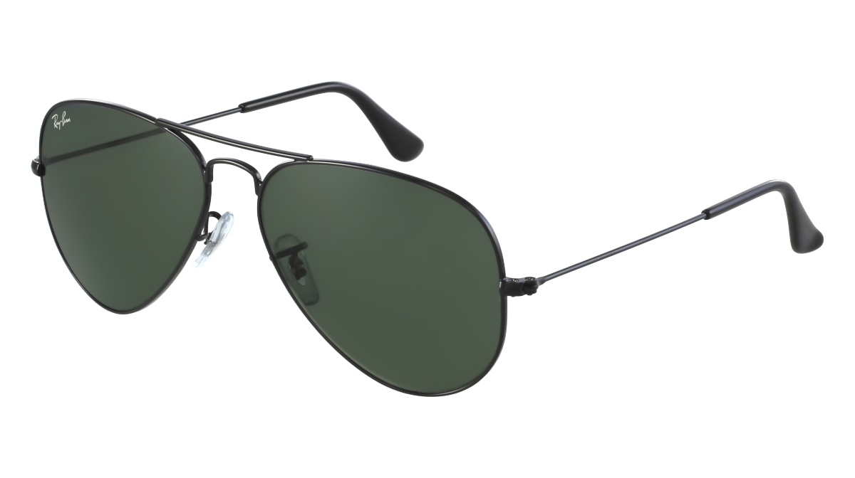 Paire de lunettes de soleil Ray-ban Rb3025 couleur noir - Côté à angle - Doyle