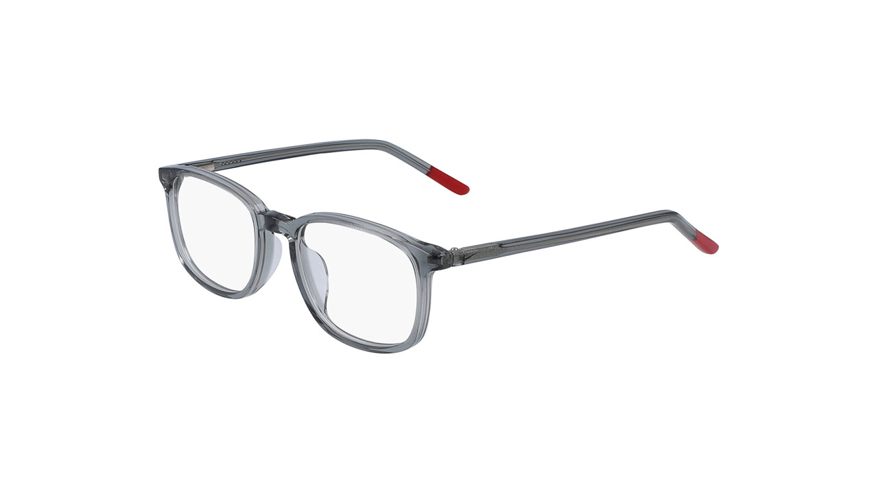 Paire de lunettes de vue Nike 5542 couleur gris - Côté à angle - Doyle