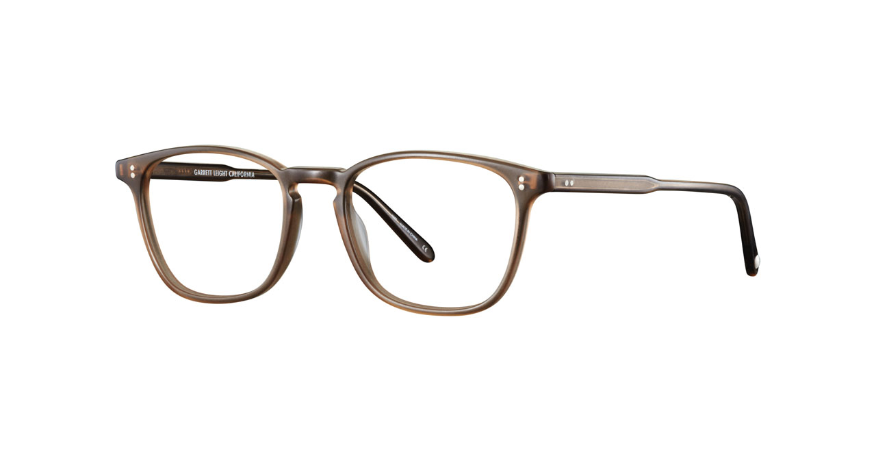 Paire de lunettes de vue Garrett-leight Boon couleur brun - Côté à angle - Doyle