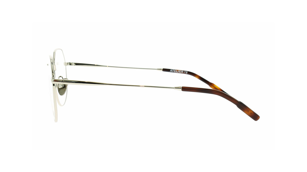 Paire de lunettes de vue Atelier78 Milan couleur gris - Côté droit - Doyle