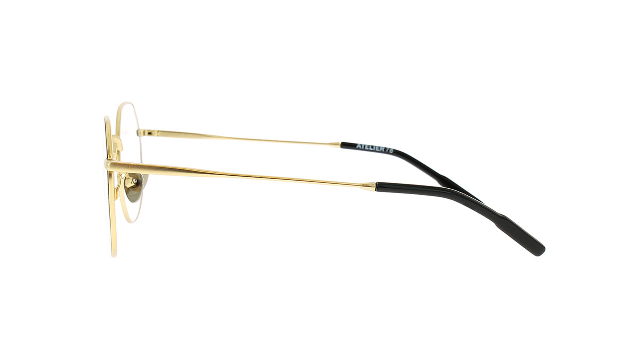 Paire de lunettes de vue Atelier78 Milan couleur noir - Côté droit - Doyle