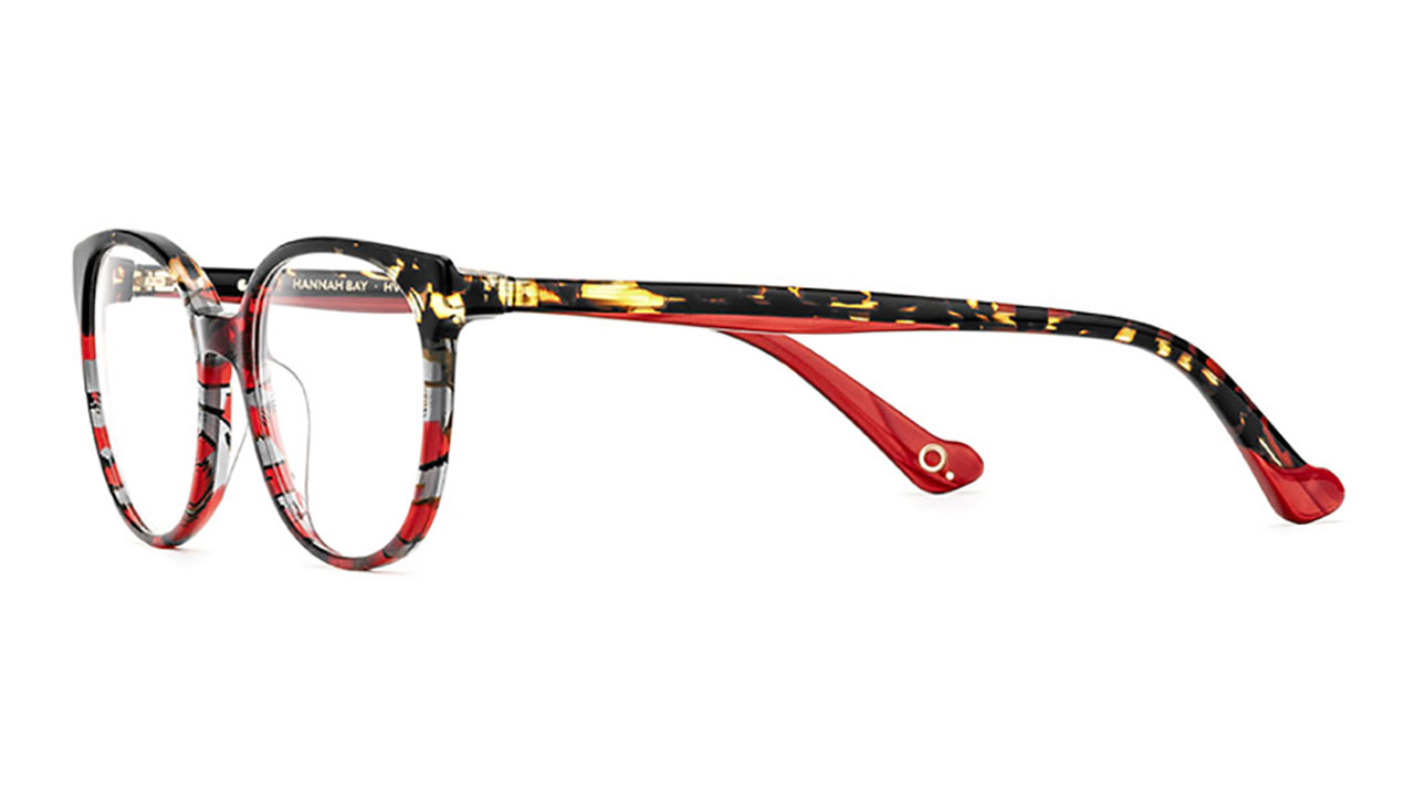Paire de lunettes de vue Etnia-barcelona Hannah bay couleur rouge - Côté à angle - Doyle