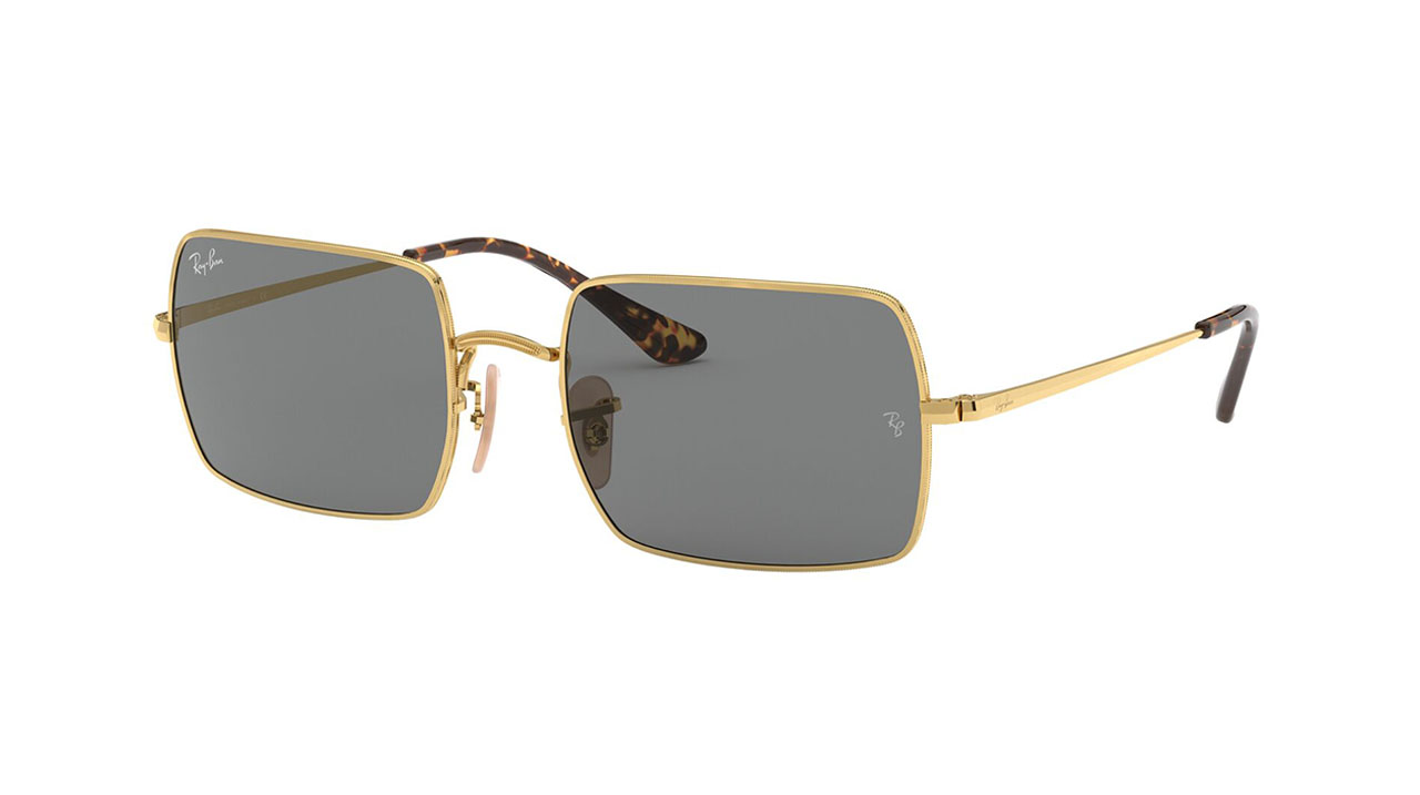 Paire de lunettes de soleil Ray-ban Rb1969 couleur or - Côté à angle - Doyle