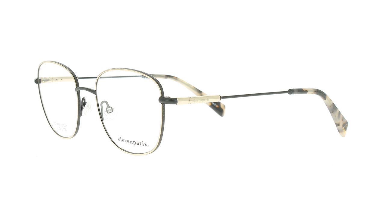 Paire de lunettes de vue Elevenparis Epmm030 couleur gris - Côté à angle - Doyle