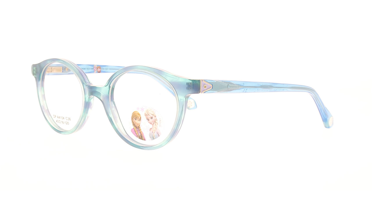 Paire de lunettes de vue Opal-enfant Dpaa104 couleur turquoise - Côté à angle - Doyle