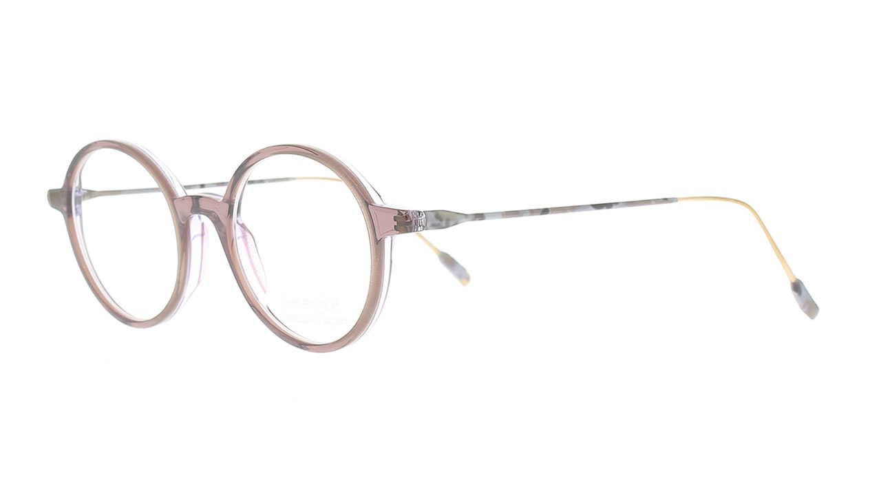 Paire de lunettes de vue Berenice Agnes couleur mauve - Côté à angle - Doyle