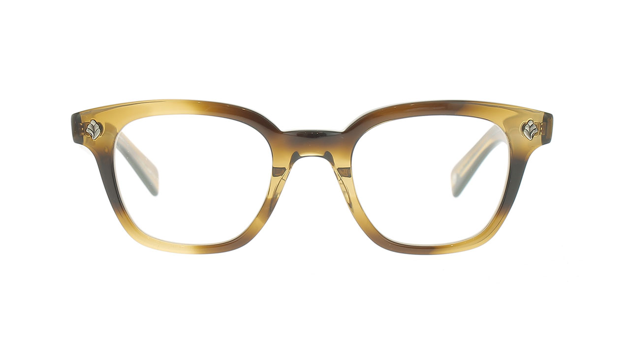 Paire de lunettes de vue Garrett-leight Naples couleur brun - Côté à angle - Doyle