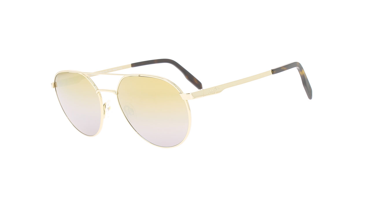 Paire de lunettes de soleil Maui-jim Dgs830 couleur or - Côté à angle - Doyle