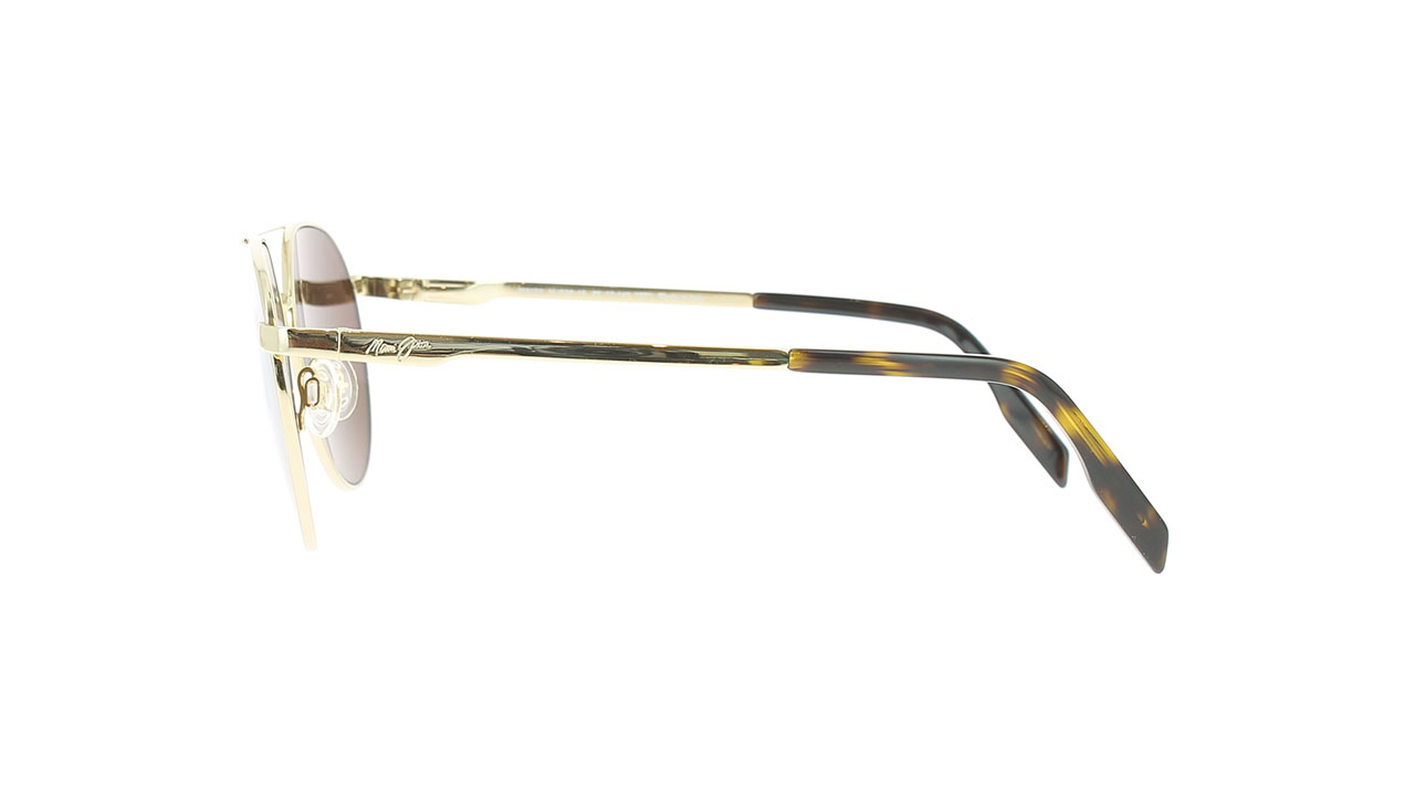 Paire de lunettes de soleil Maui-jim Dgs830 couleur or - Côté droit - Doyle