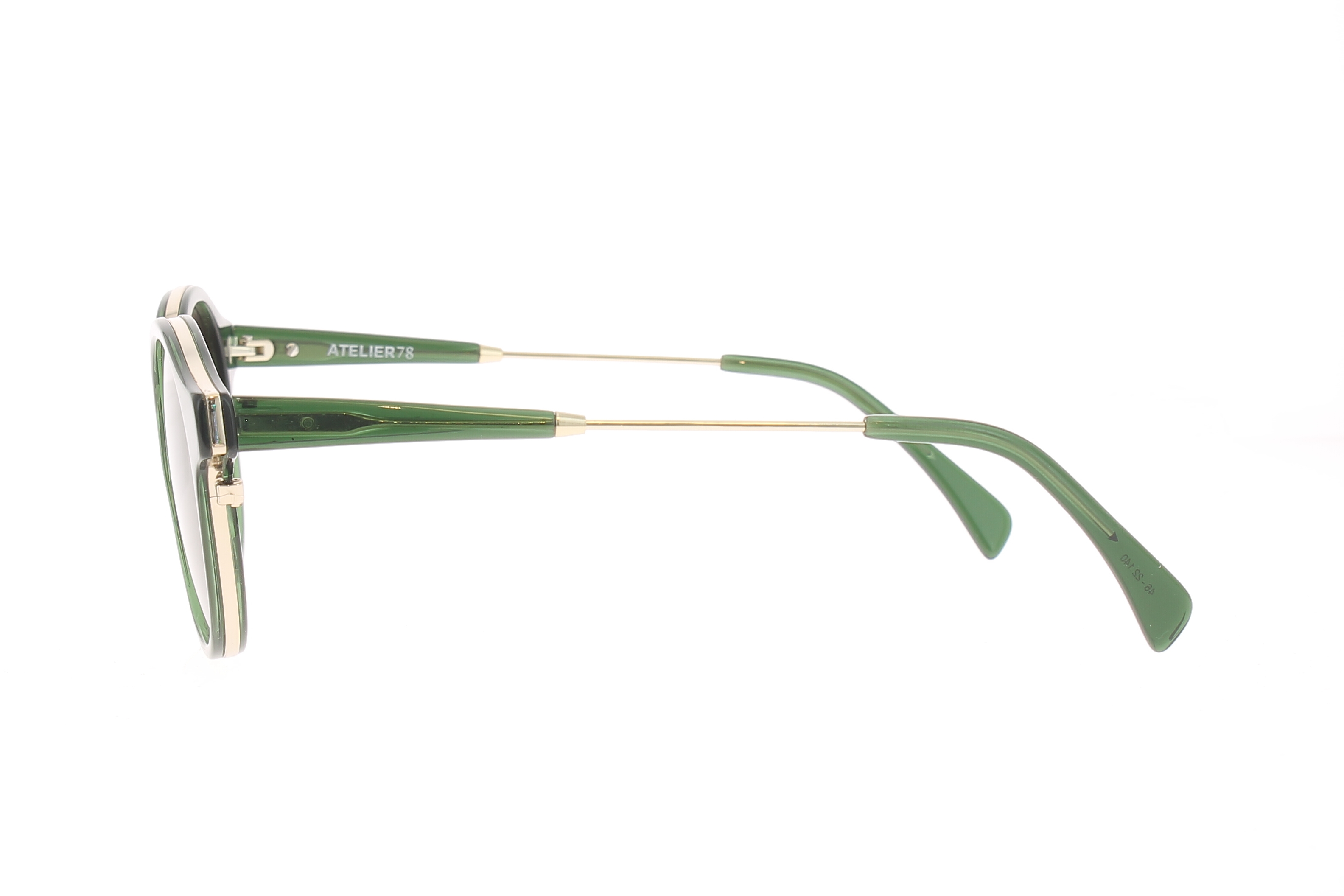 Paire de lunettes de soleil Atelier78 Bahia /s couleur blanc - Côté droit - Doyle