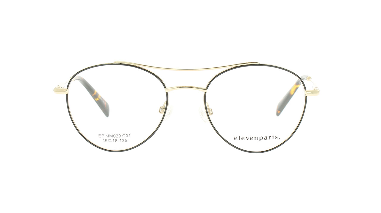 Paire de lunettes de vue Elevenparis Epmm029 couleur noir - Doyle