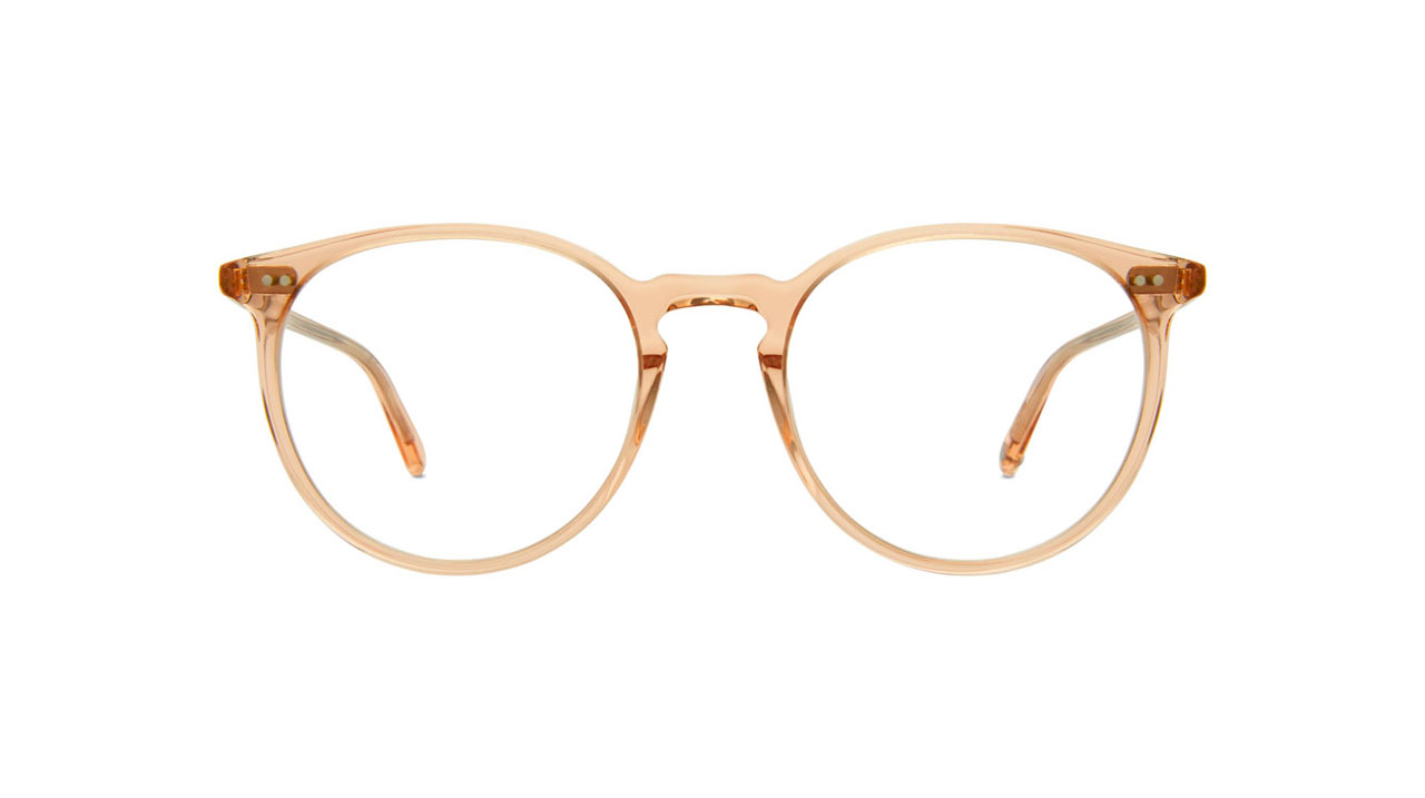 Paire de lunettes de vue Garrett-leight Morningside couleur pêche cristal - Doyle