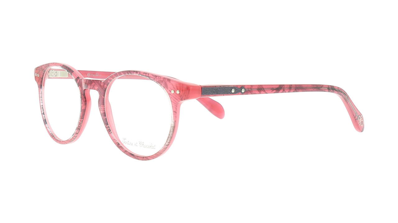 Paire de lunettes de vue Tartine-et-chocolat Tcaa327 couleur rose - Côté à angle - Doyle